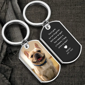 Personalized French Bulldog Keychain – Memorial Gift For Dog Lover