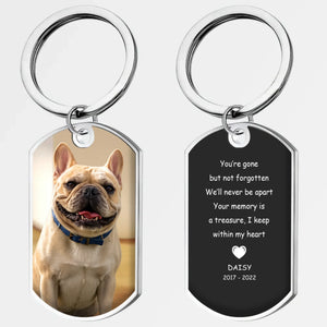 Personalized French Bulldog Keychain – Memorial Gift For Dog Lover