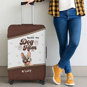 Customized Frenchie Luggage Cover – Rockin' the Dog Mom Life Gift