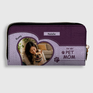 Personalized Frenchie Leather Wallet – Custom Photo Heart For Dog Mom