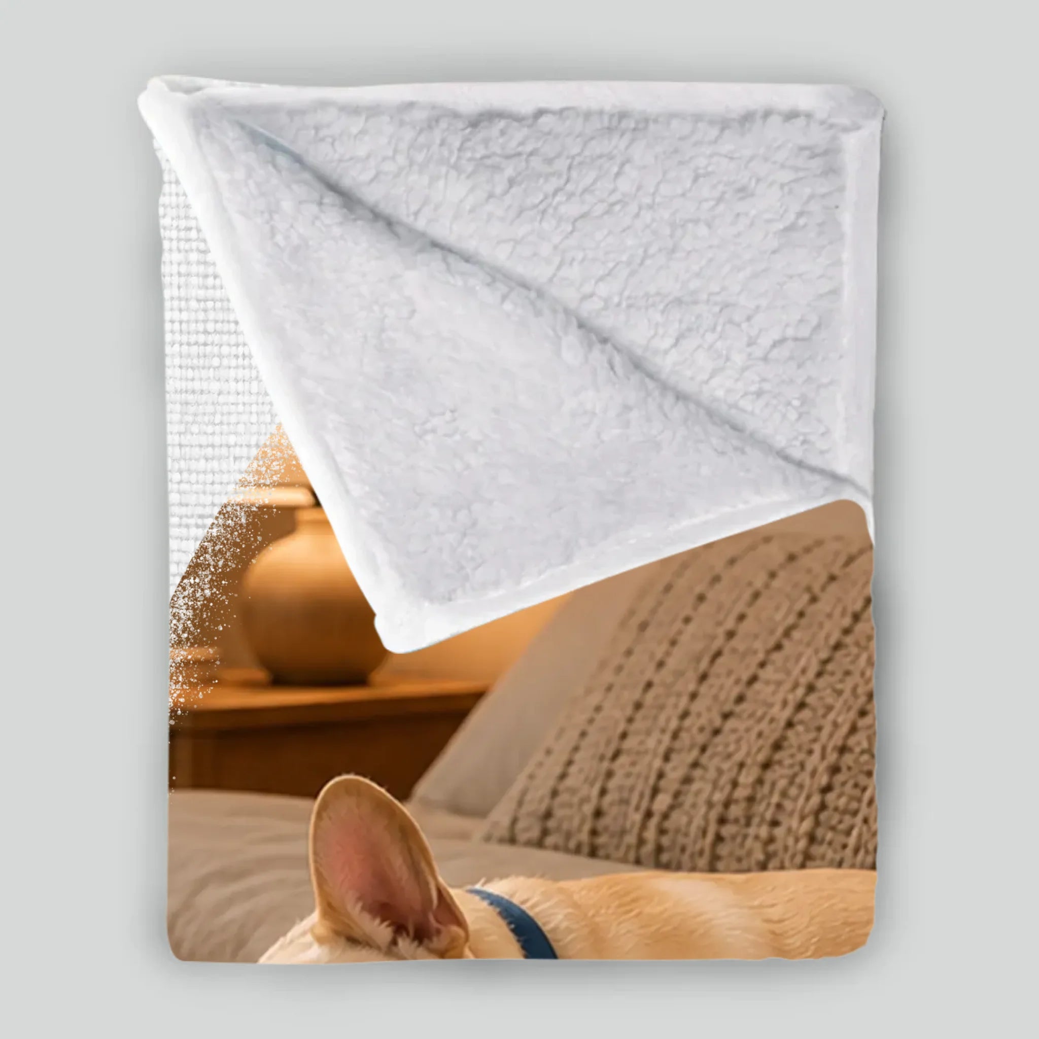 Personalized Frenchie Blanket With Picture & Name - Thank You For Letting Me Be Part Of Your Life