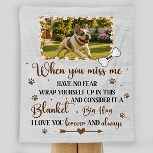 Customized Frenchie Blanket – When You Miss Me, Have No Fear