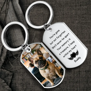 Personalized French Bulldog Keychain – You're Gone But Not Forgotten