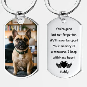 Personalized French Bulldog Keychain – You're Gone But Not Forgotten