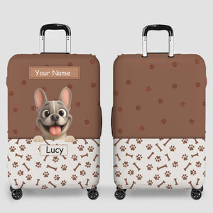 Customized French Bulldog Luggage Cover – Gifts For Dog Owners