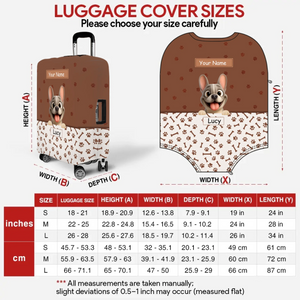 Customized French Bulldog Luggage Cover – Gifts For Dog Owners