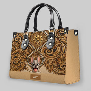Personalized French Bulldog Handbag – Tooled Leather For Dog Lovers Gifts