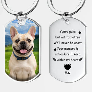 Customized Keychain for French Bulldog – Photo Dog Memorial Gift