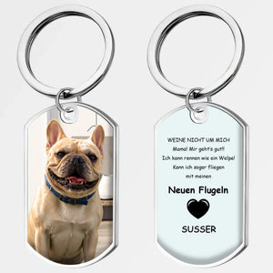 Keychain for French Bulldog Memorial – Personalized Dog Remembrance Gift