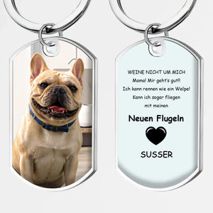 Keychain for French Bulldog Memorial – Personalized Dog Remembrance Gift