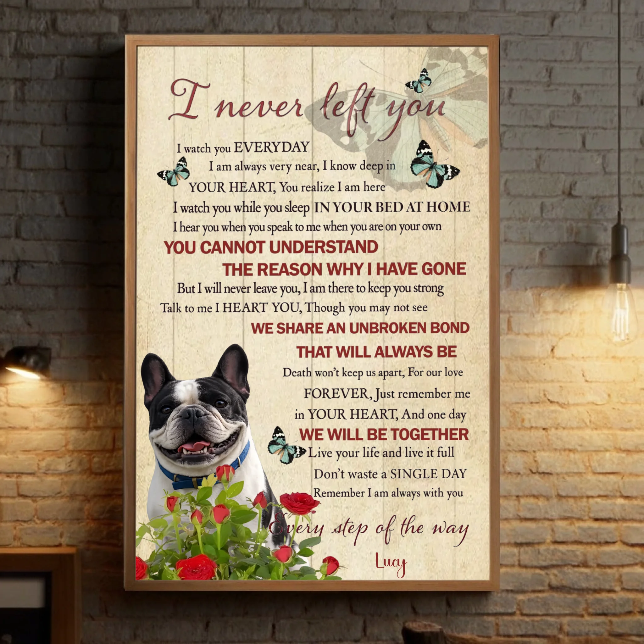 Custom French Bulldog Vintage Posters - I Never Left You Gift
