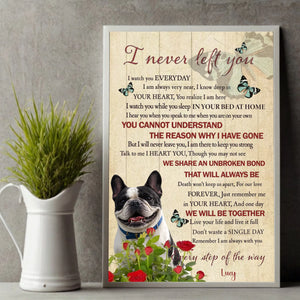 Custom French Bulldog Vintage Posters - I Never Left You Gift