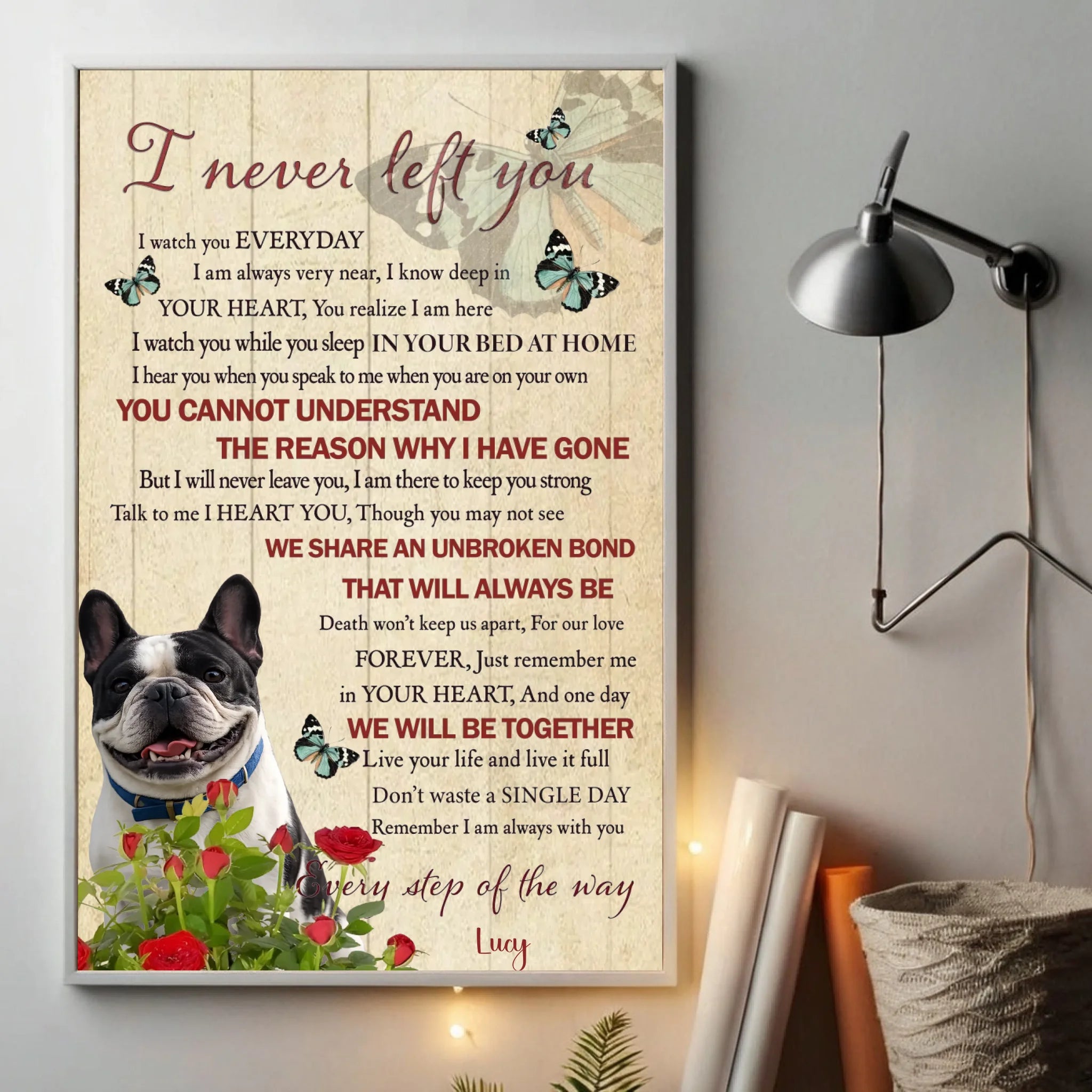 Custom French Bulldog Vintage Posters - I Never Left You Gift