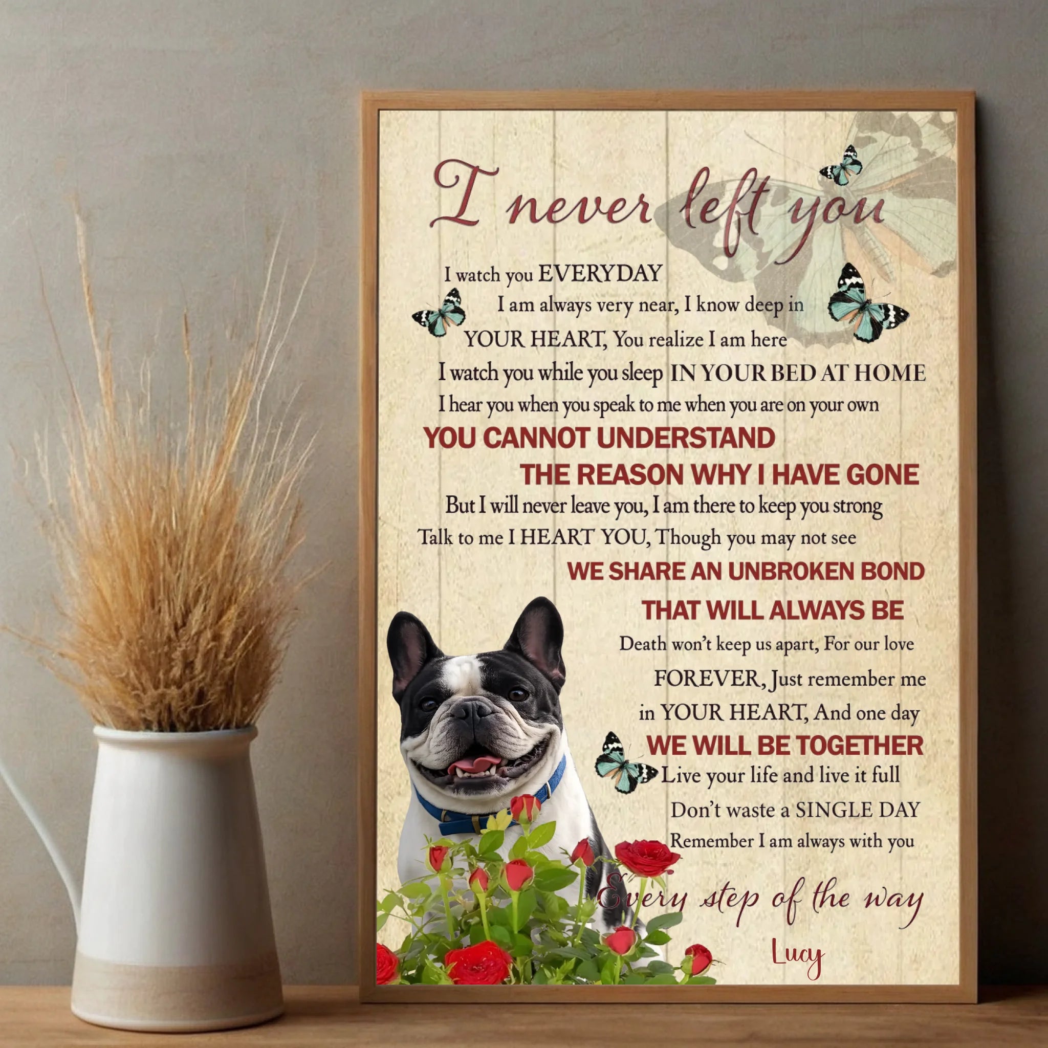 Custom French Bulldog Vintage Posters - I Never Left You Gift