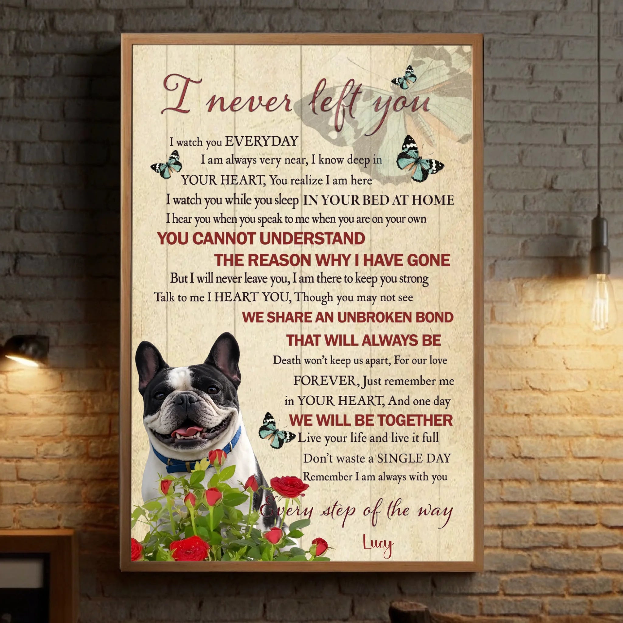 Custom French Bulldog Vintage Posters - I Never Left You Gift