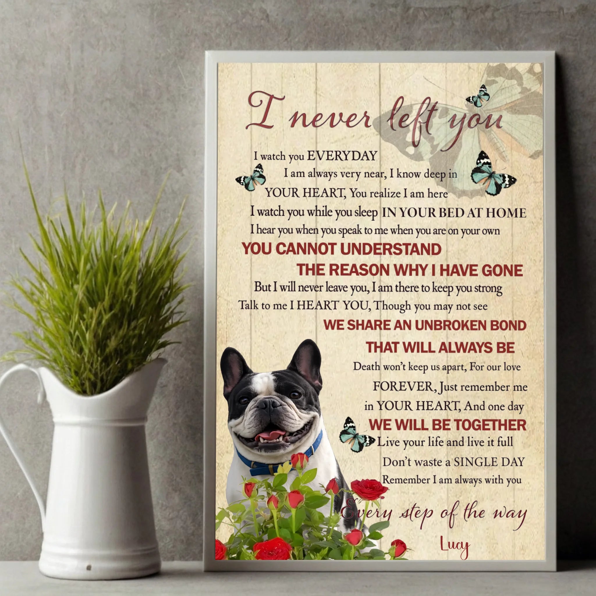Custom French Bulldog Vintage Posters - I Never Left You Gift