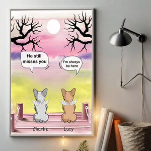 Poster Personalized for Two French Bulldogs – Custom Angel Dogs Posters