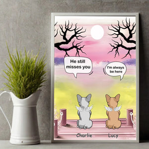 Poster Personalized for Two French Bulldogs – Custom Angel Dogs Posters