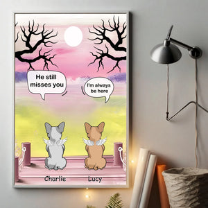 Poster Personalized for Two French Bulldogs – Custom Angel Dogs Posters