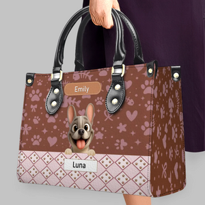 Customized Frenchie Handbag – Cute Dog Portrait Purse For Dog Mom