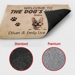 Doormat with Personalized French Bulldog – Welcome To The Dog's House