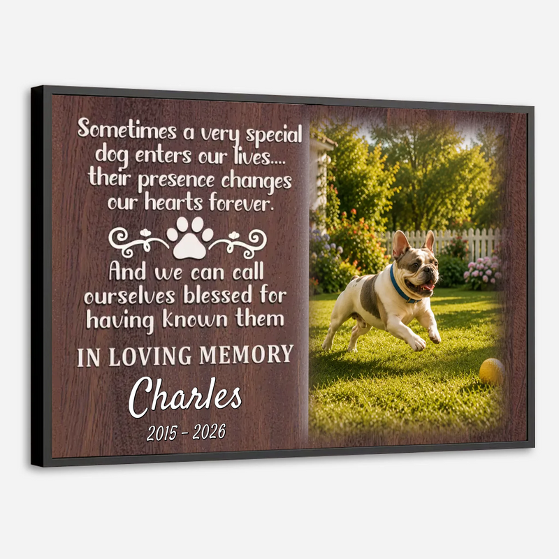 Customized French Bulldog Poster – In Loving Memory Dog Wall Art For Dog Lovers