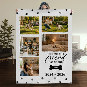 Custom Blanket for French Bulldog Lovers – The Love Of A Friend Gift
