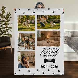 Custom Blanket for French Bulldog Lovers – The Love Of A Friend Gift