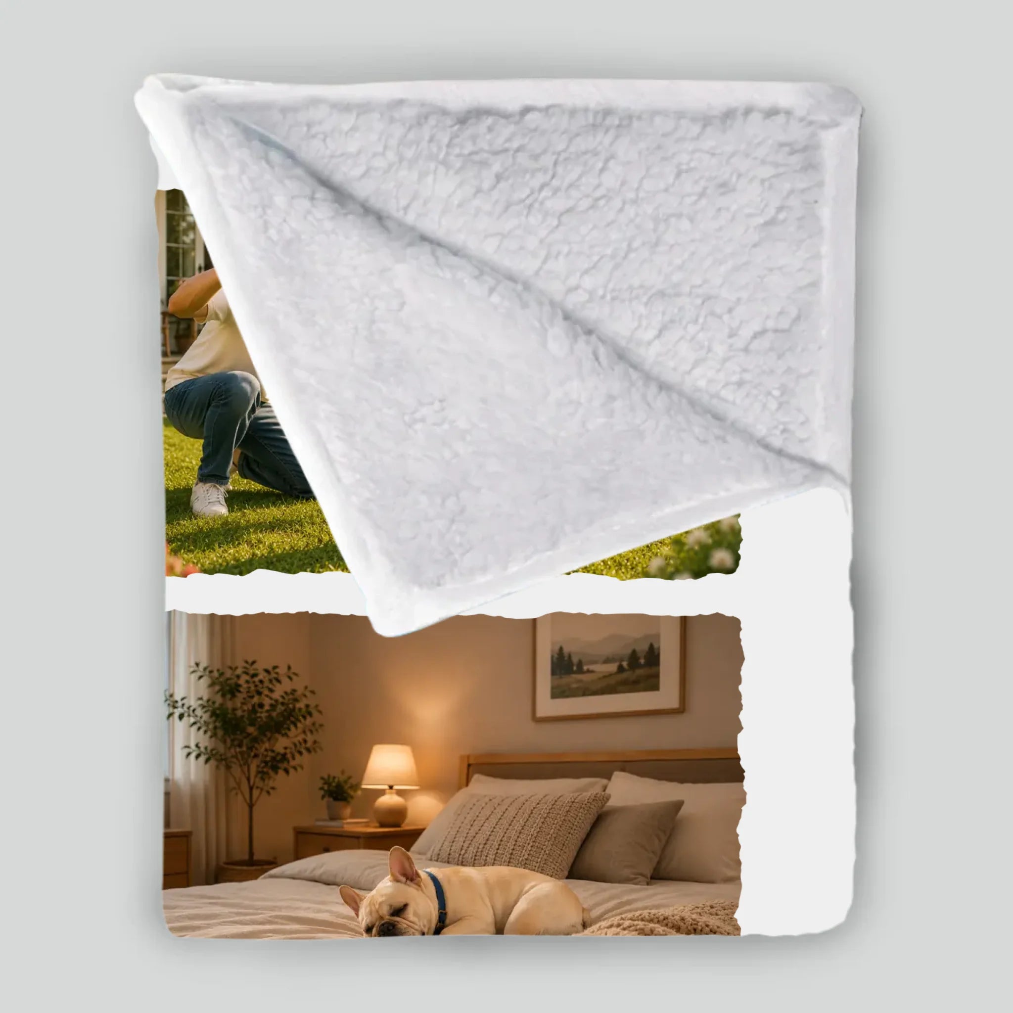 Custom Blanket for French Bulldog Lovers – The Love Of A Friend Gift