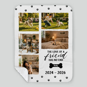 Custom Blanket for French Bulldog Lovers – The Love Of A Friend Gift