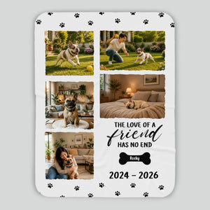 Custom Blanket for French Bulldog Lovers – The Love Of A Friend Gift