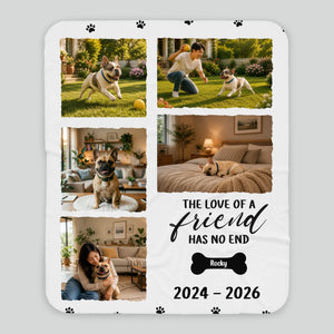 Custom Blanket for French Bulldog Lovers – The Love Of A Friend Gift