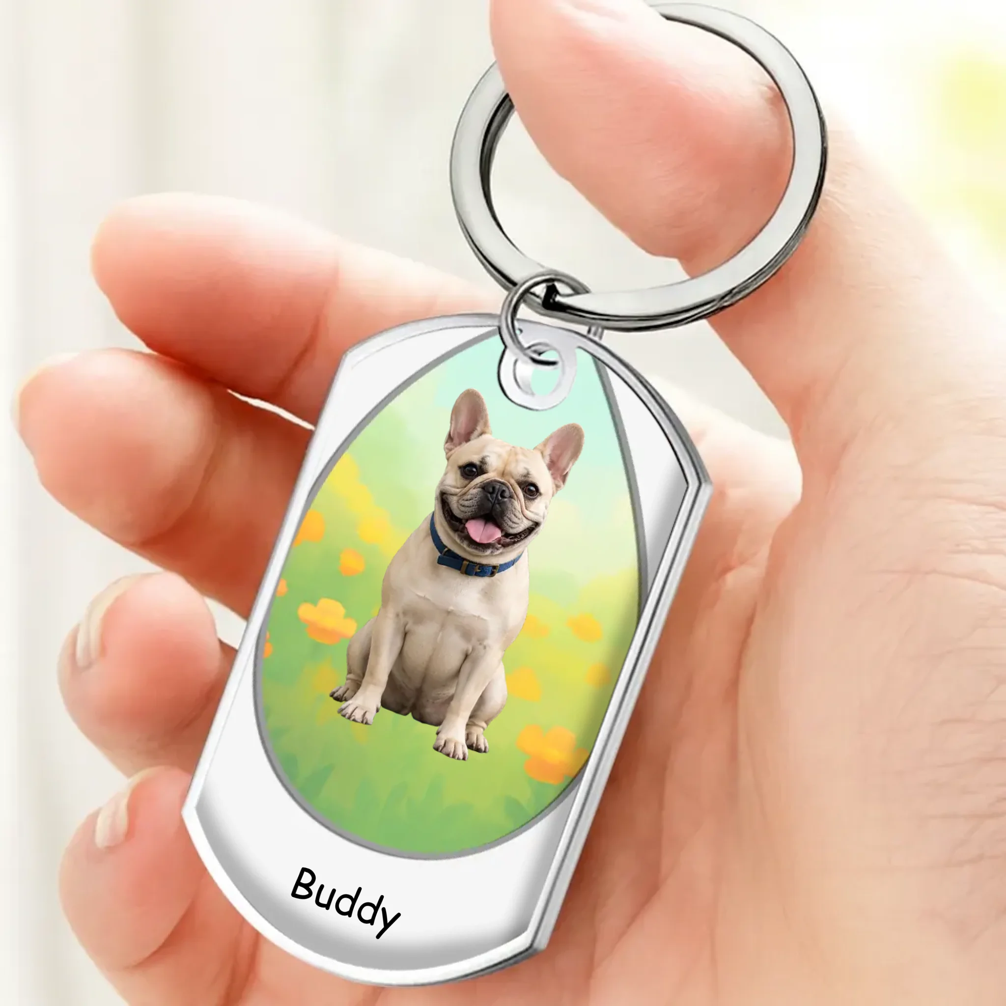Personalized French Bulldog Keychain – Always On My Mind Gift For Dog Lovers