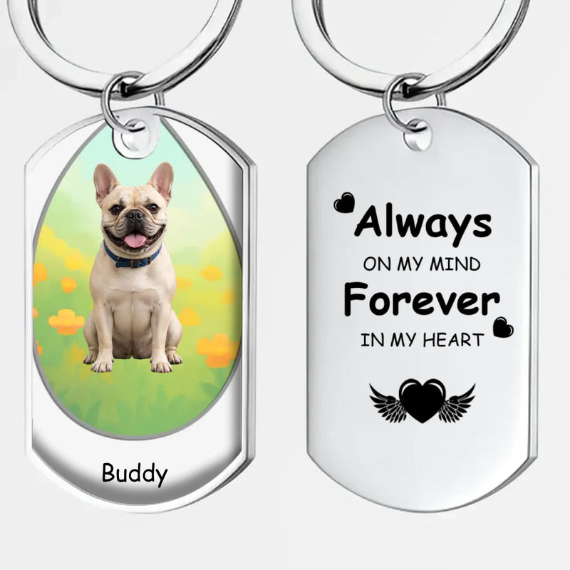Personalized French Bulldog Keychain – Always On My Mind Gift For Dog Lovers