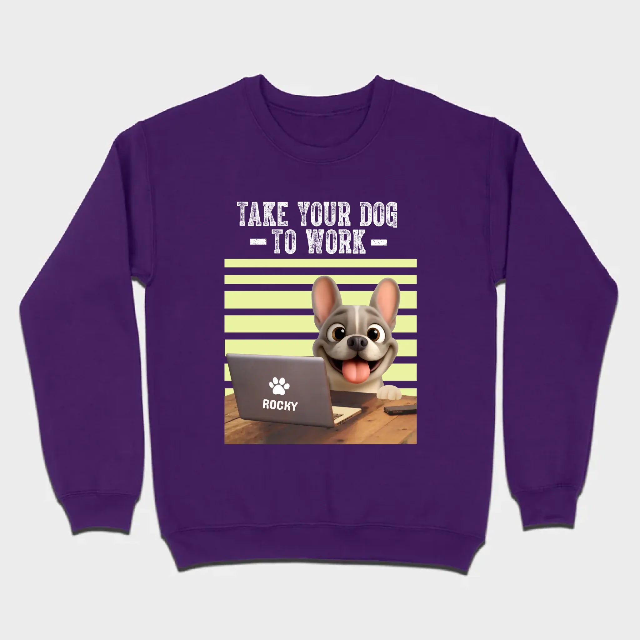 Custom French Bulldog T-shirt – Take Your Dog To Work Humorous Gift For Dog Lovers
