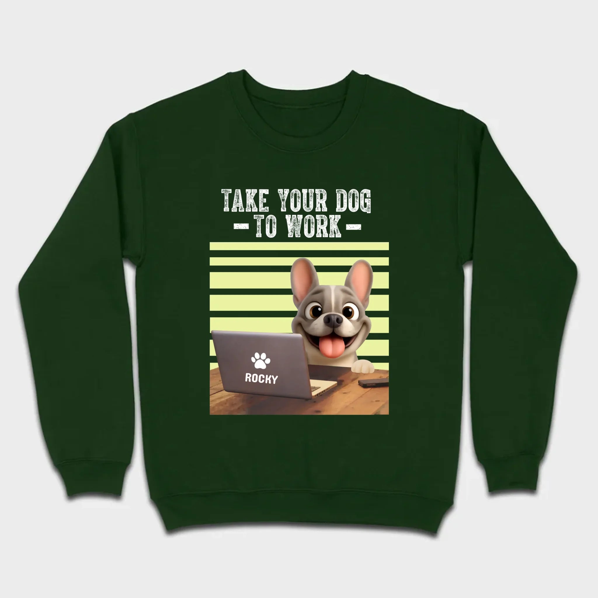 Custom French Bulldog T-shirt – Take Your Dog To Work Humorous Gift For Dog Lovers