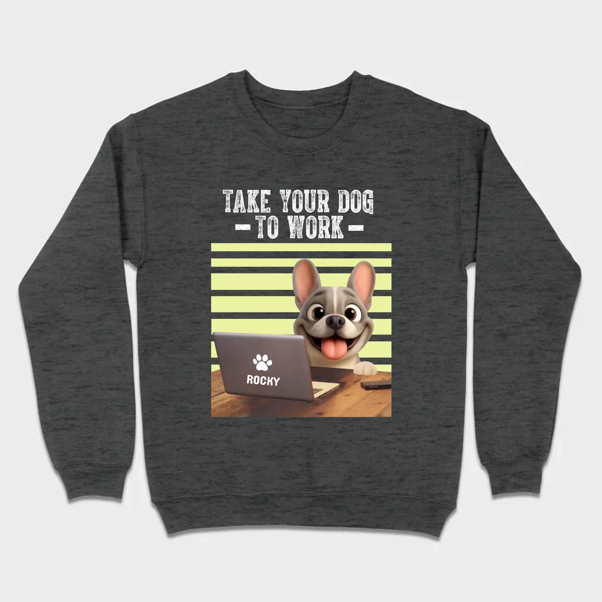 Custom French Bulldog T-shirt – Take Your Dog To Work Humorous Gift For Dog Lovers