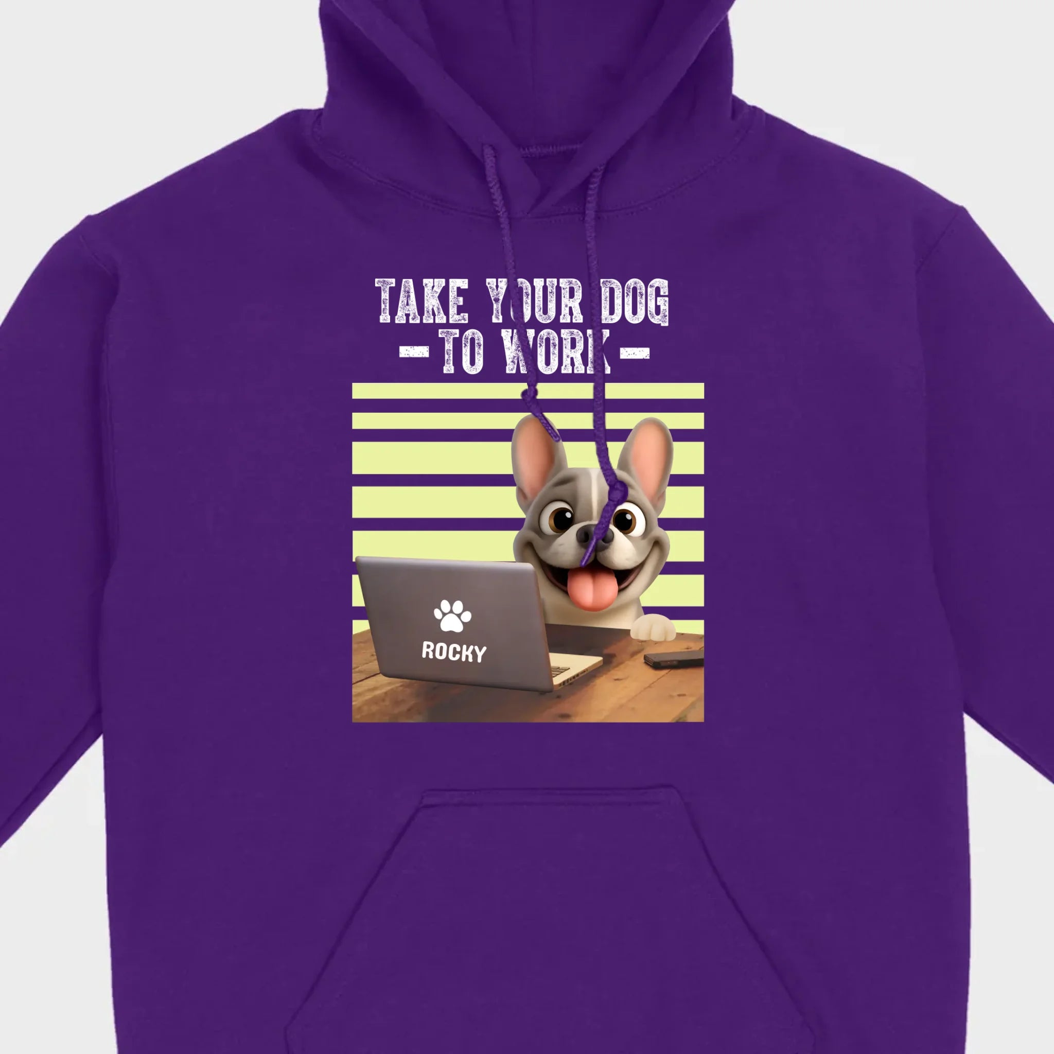 Custom French Bulldog T-shirt – Take Your Dog To Work Humorous Gift For Dog Lovers