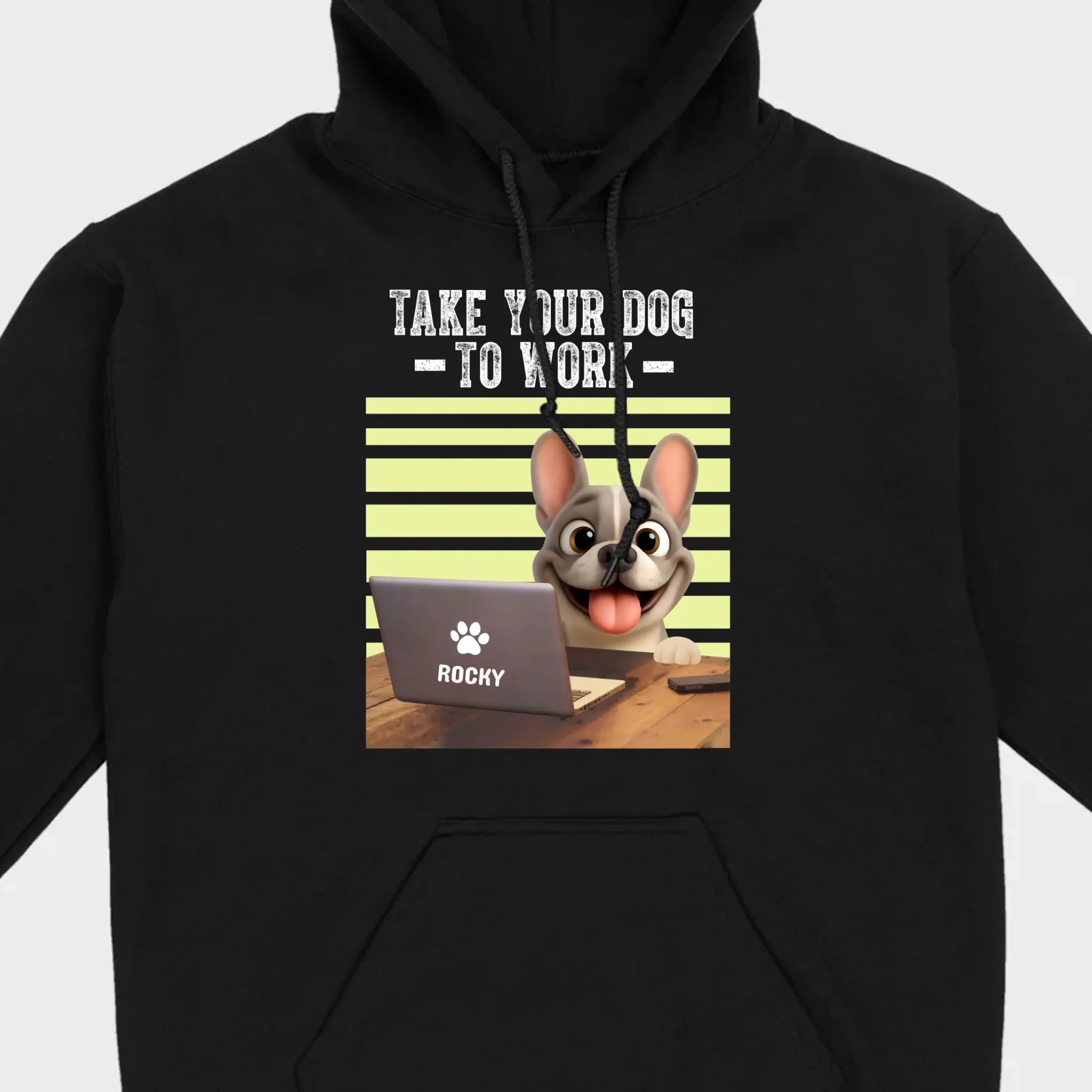 Custom French Bulldog T-shirt – Take Your Dog To Work Humorous Gift For Dog Lovers