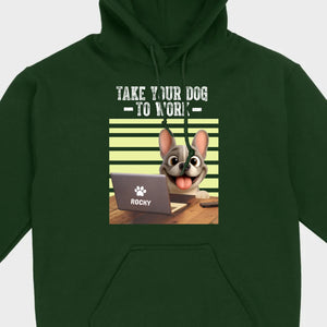Custom French Bulldog T-shirt – Take Your Dog To Work Humorous Gift For Dog Lovers
