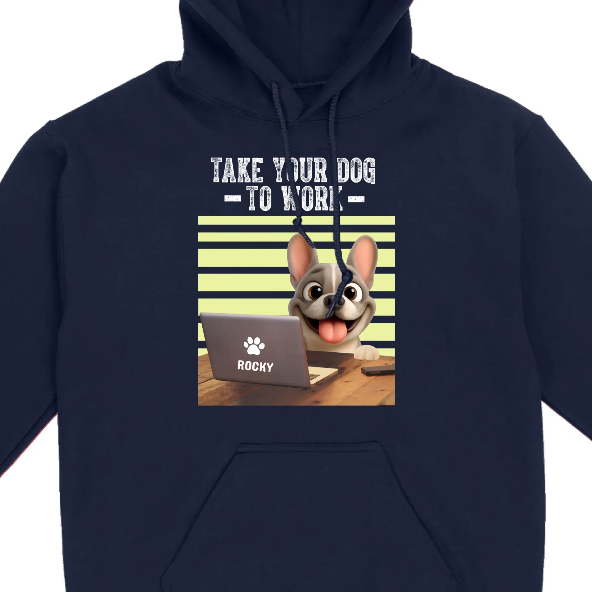 Custom French Bulldog T-shirt – Take Your Dog To Work Humorous Gift For Dog Lovers