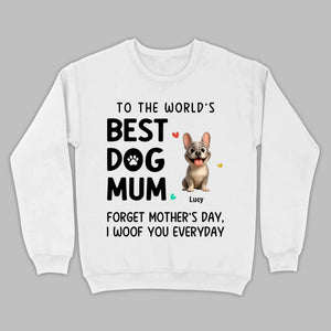 Personalized French Bulldog T-shirts – Best Dog Mum Everyday Woof Gift