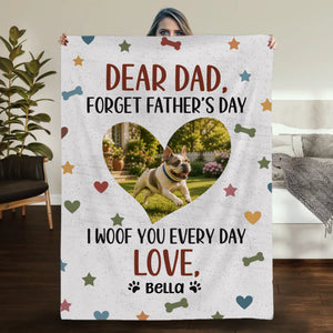 Personalized Frenchie Blanket – I Woof You Every Day Love Gift