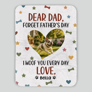 Personalized Frenchie Blanket – I Woof You Every Day Love Gift