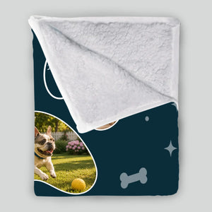 Custom Blanket with French Bulldog – When Tomorrow Starts Without Me Dog Gift