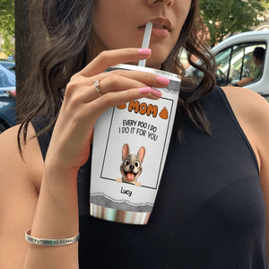 Personalized Frenchie Tumbler – Funny Custom Dog Tumbler Gift