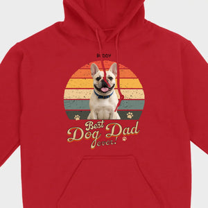Frenchie Best Dog Dad Ever T-Shirt – Custom Name Retro Graphic Tee
