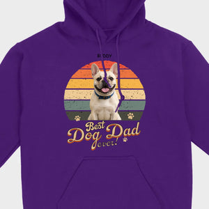 Frenchie Best Dog Dad Ever T-Shirt – Custom Name Retro Graphic Tee