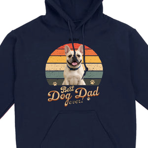 Frenchie Best Dog Dad Ever T-Shirt – Custom Name Retro Graphic Tee