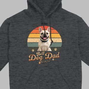 Frenchie Best Dog Dad Ever T-Shirt – Custom Name Retro Graphic Tee